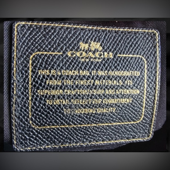 Coach Zebra Print Oversized Tote In Black & White Leather #33915 - Picture 8 of 11